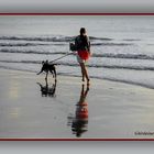 Jogging sur la plage