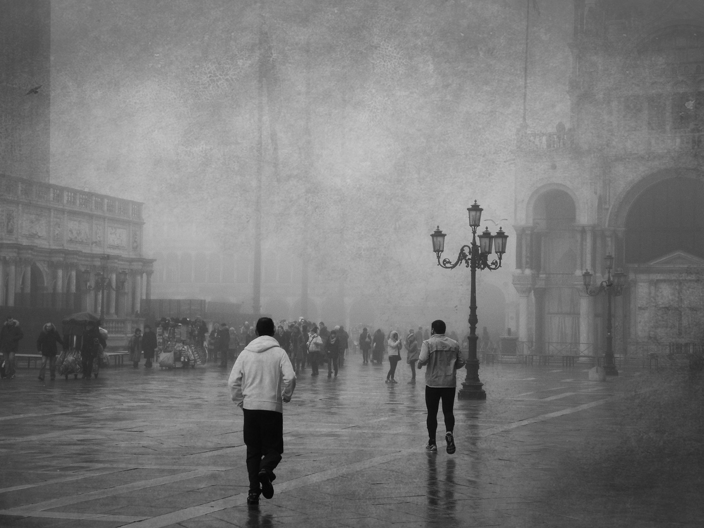 jogging tra la nebbia di Venezia