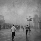 jogging tra la nebbia di Venezia