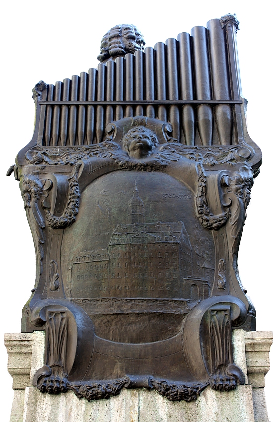 Johann Sebastian Bach - Denkmal (Rückseite)
