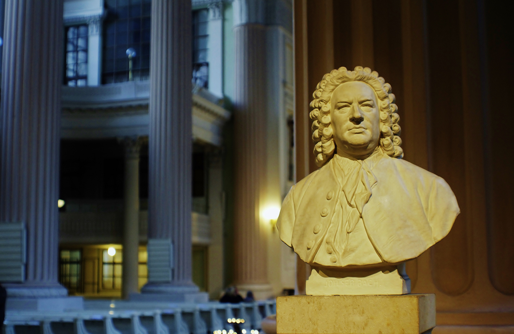 Johann Sebastian Bach in der Nikolaikirche in Leipzig