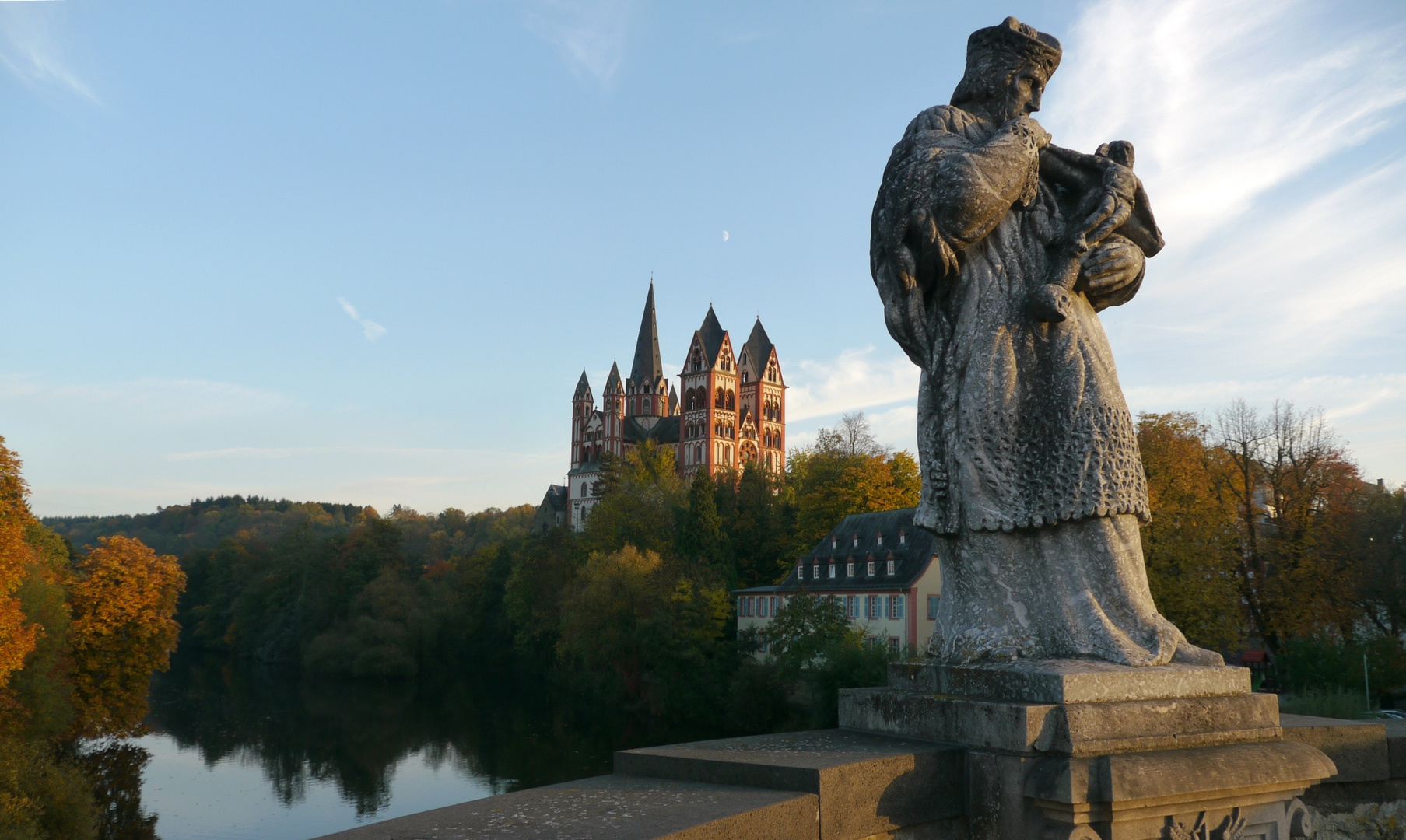 Johann von Nepomuk mit Blick auf den DOM zu Limburg LAhn