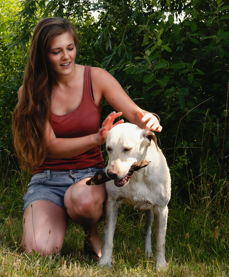 Johanna mit Hund 1