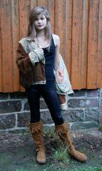 Johanna - Western-Outfit - Jacke halb an