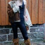 Johanna - Western-Outfit - Jacke halb an