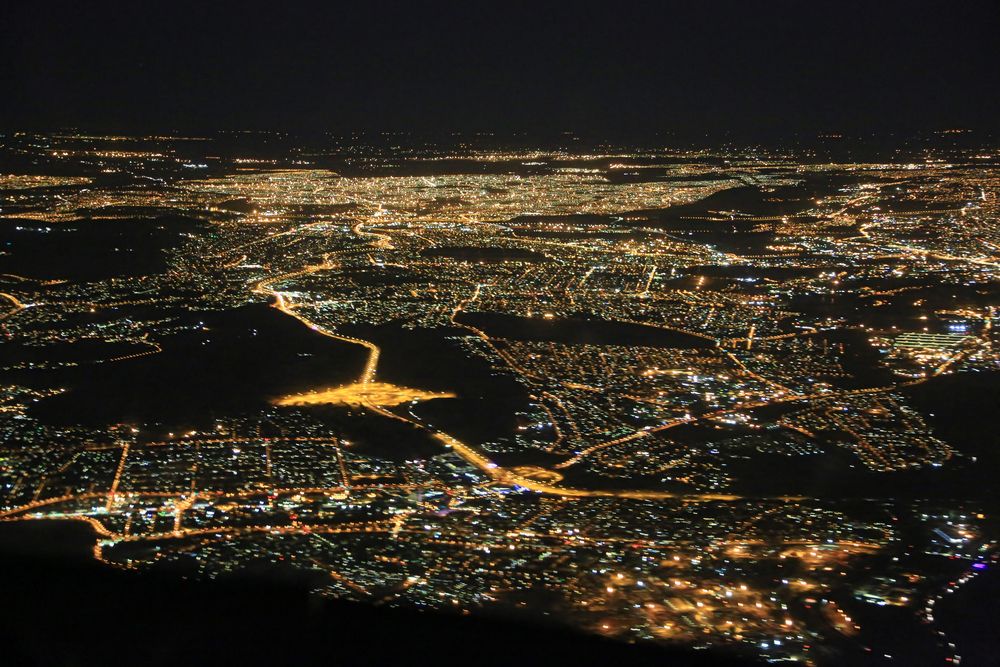 Johannesburg/Südafrika am Abend