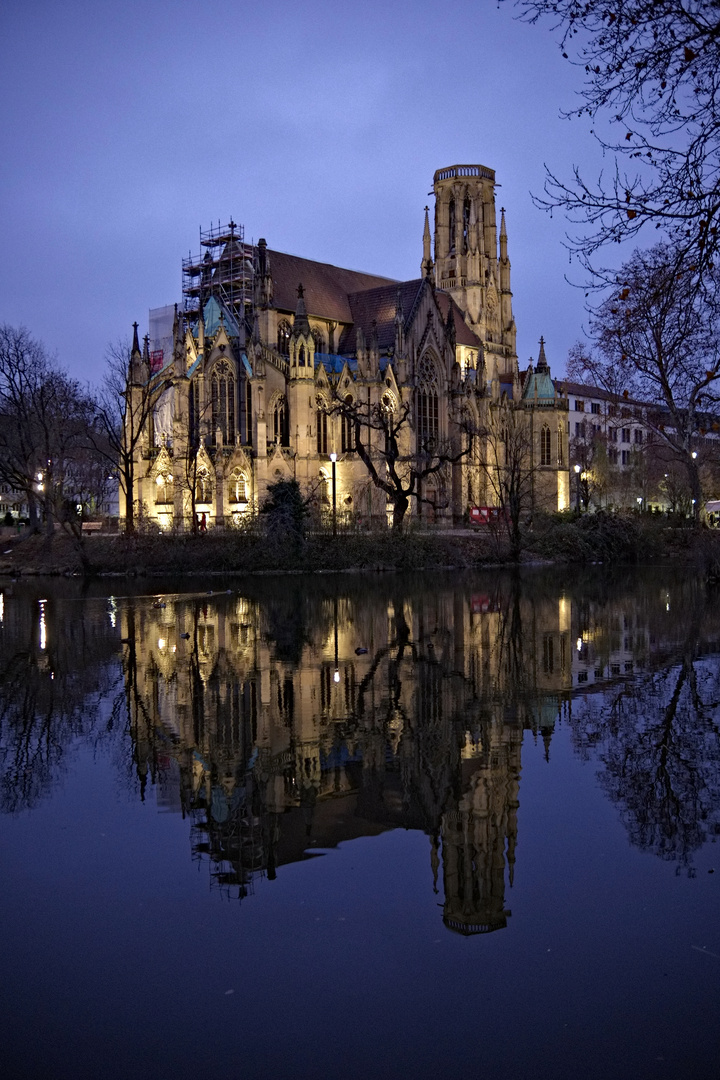 Johanneskirche Blue Hour