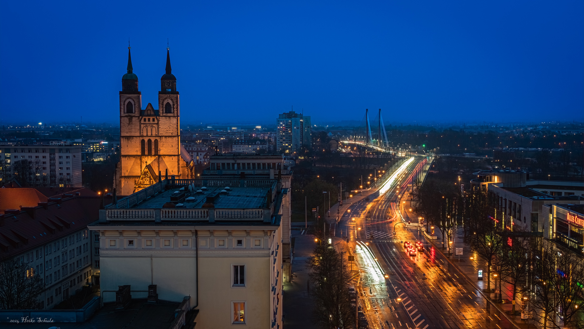 Johanniskirche und Kaiser-Otto-Brücke