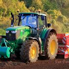 John Deere 6195M & Pottinger Vitasem 302A