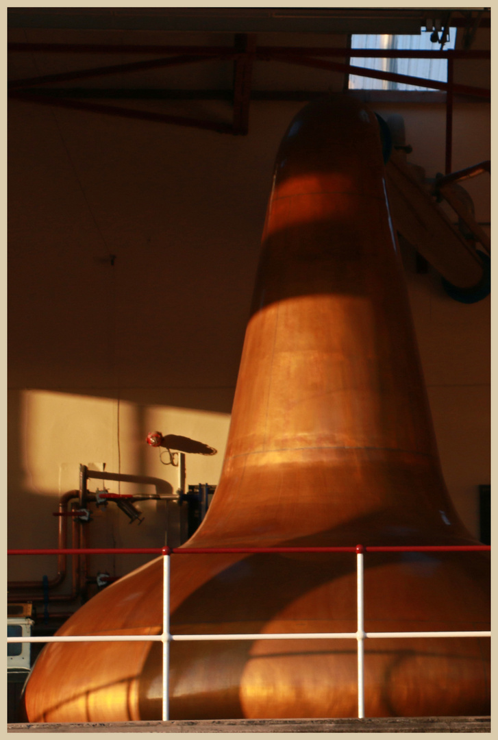 John Dewar at Craigellachie whiskey still