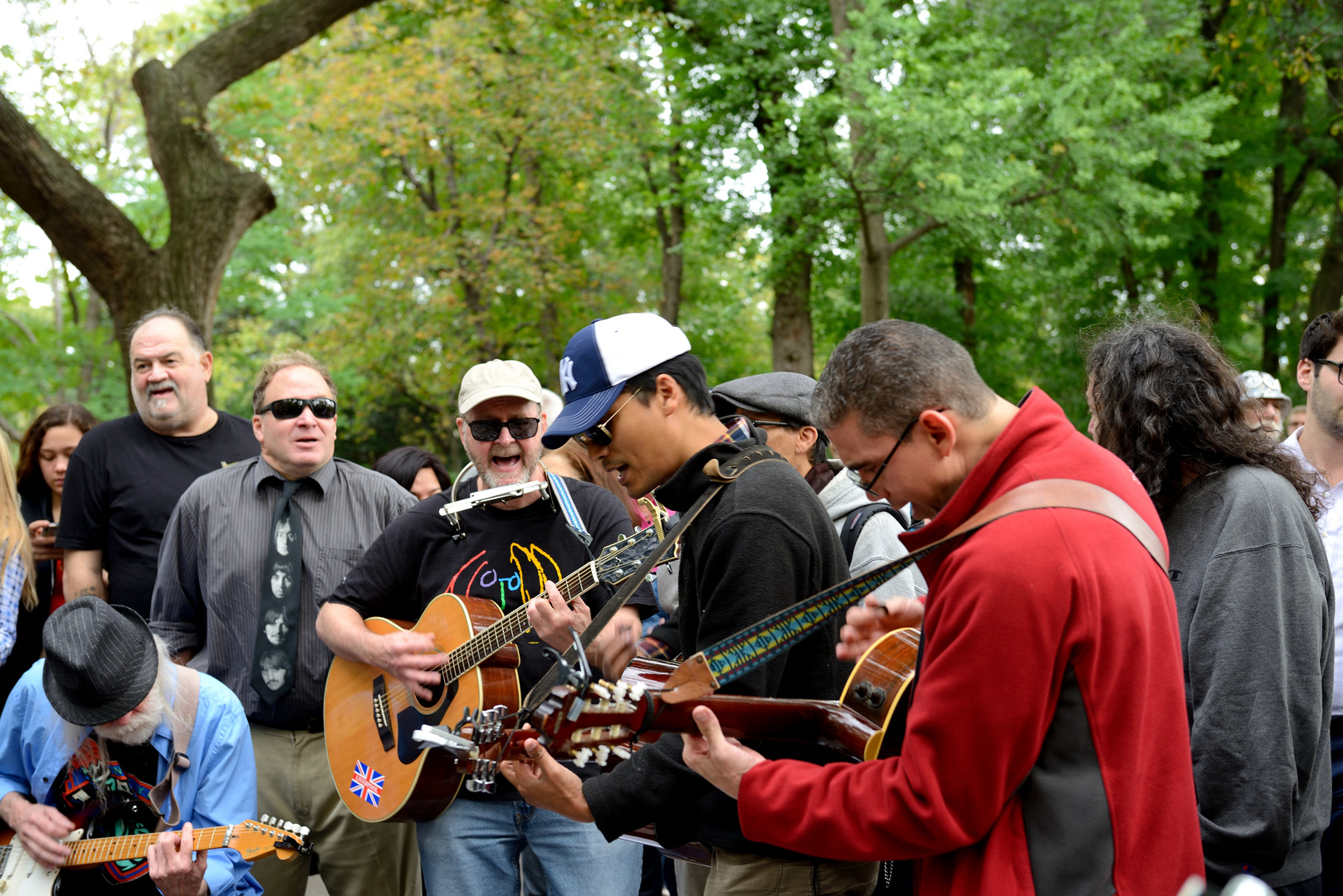 John Lennon Gedenken im Central Park 1