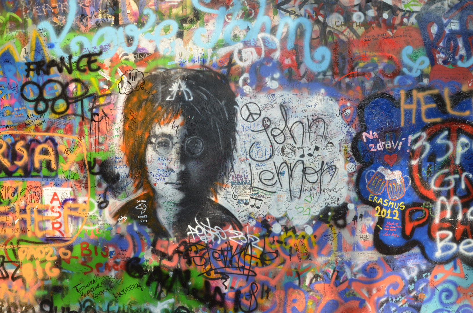 John Lennon Wall Prag