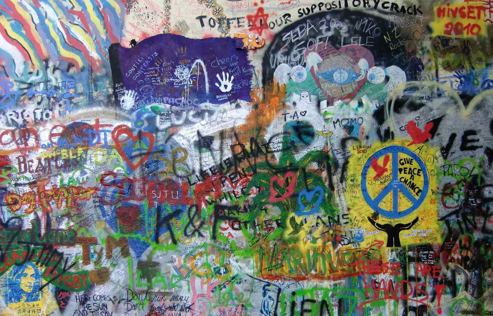 John - Lennon - Wand in Prag