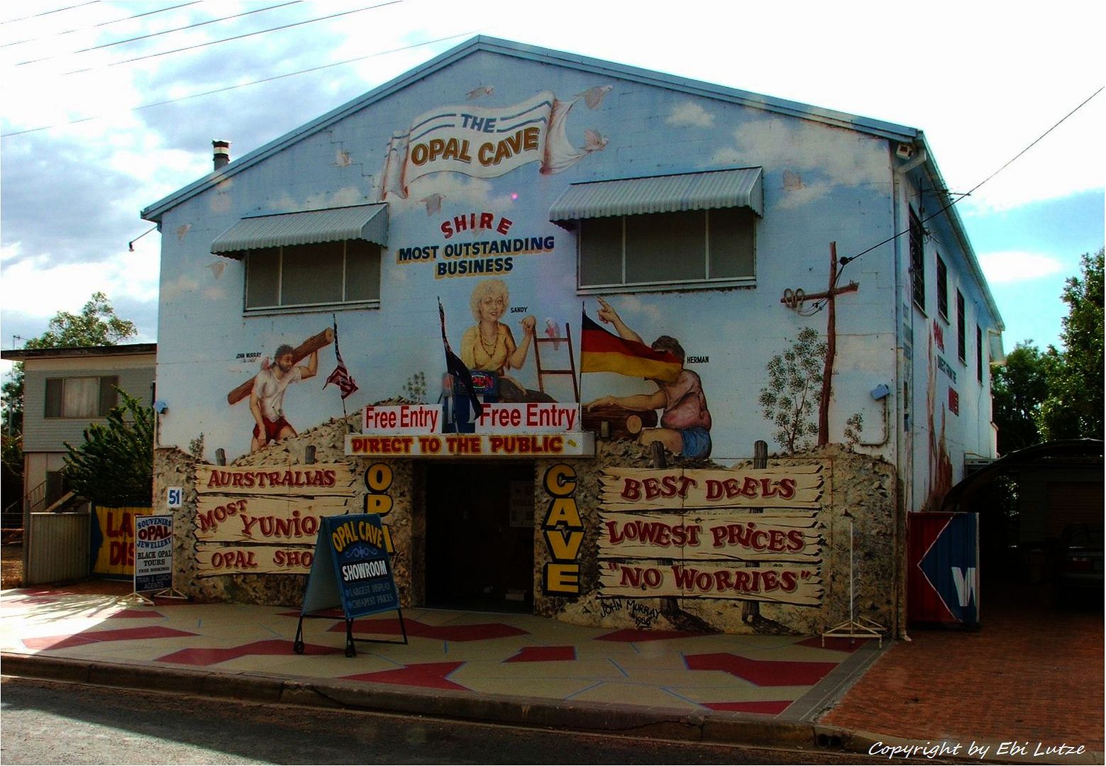 * John Murray, Sandra und Hermann / Lightening Ridge Opal Centre *