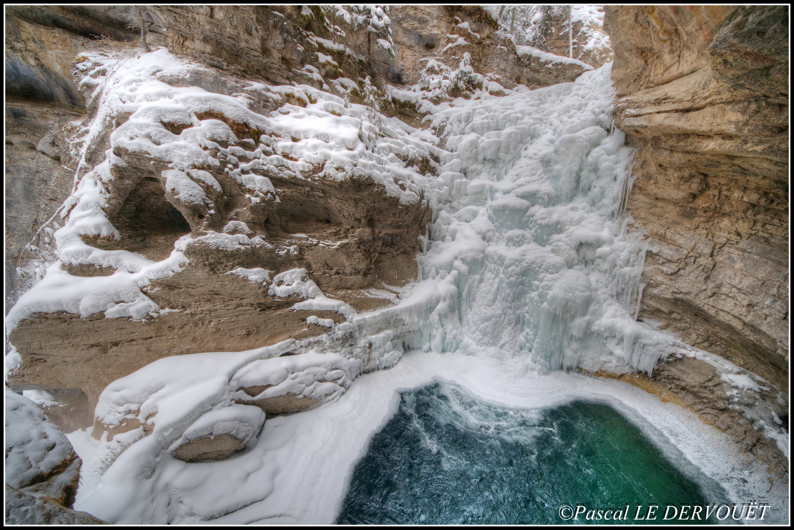 Johnston canyon . Banff . Alberta . Canada .