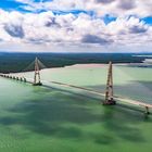 Johor Bridge at Malaysia 