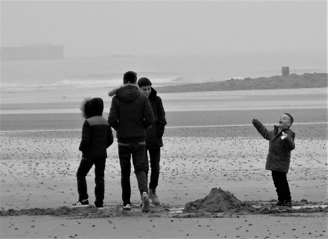 Joie sur la plage