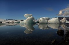 Jokulsarlon aus der Froschperspektive