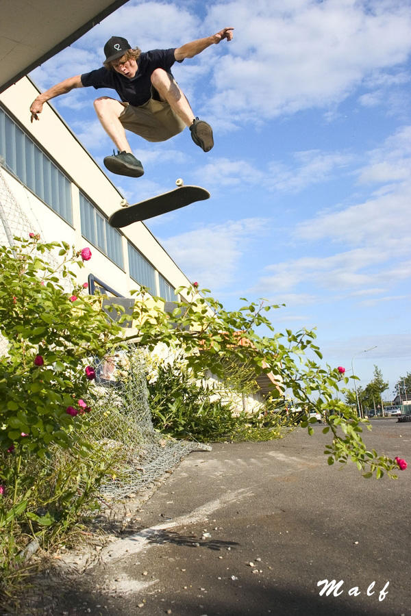 Jonas Vicedom - Kickflip bei schönem Wetter