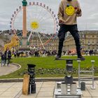 Jongleur auf dem Stuttgarter Schlossplatz