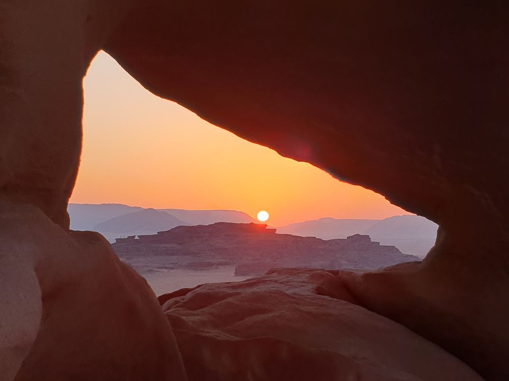 jordan desert sunrise