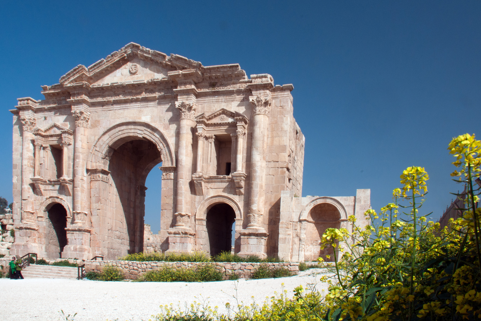 Jordanien, Jerash, Hadrianstor