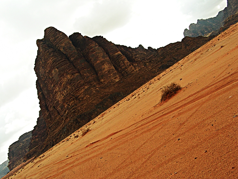 Jordanien Wadi Rum Felsformation Sieben Säulen der Weisheit