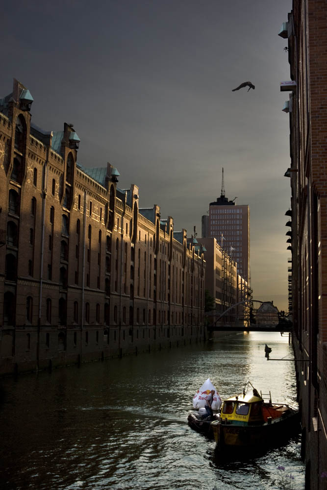 Jose Pavo at Speicherstadt Hamburg for Red Bull Cliffdive 08