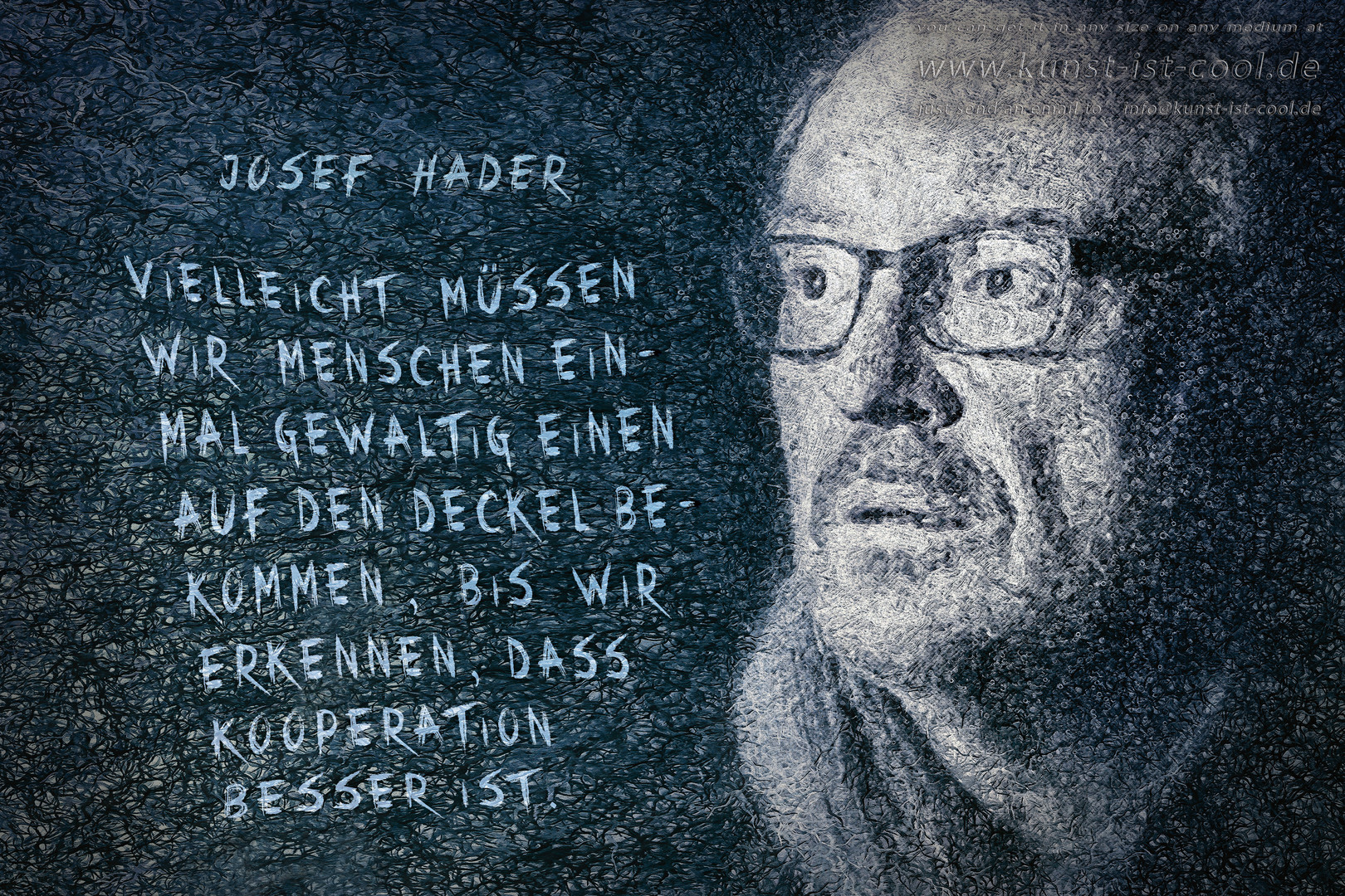 Josef Hader ruft zur "Kooperation" auf