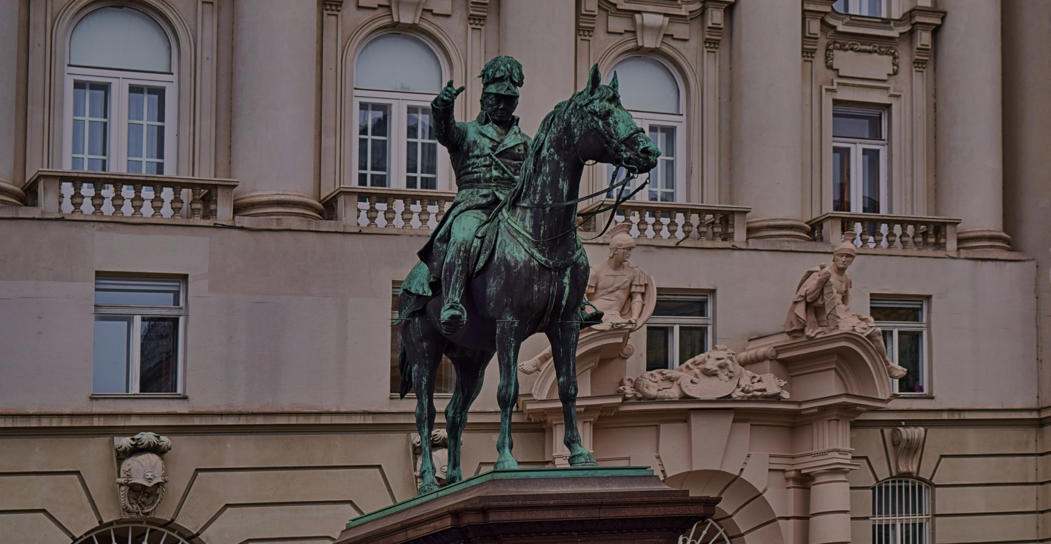 Joseph Radetzky-Statue in Wien, Österreich 