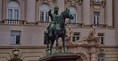 Joseph Radetzky-Statue in Wien, Österreich 