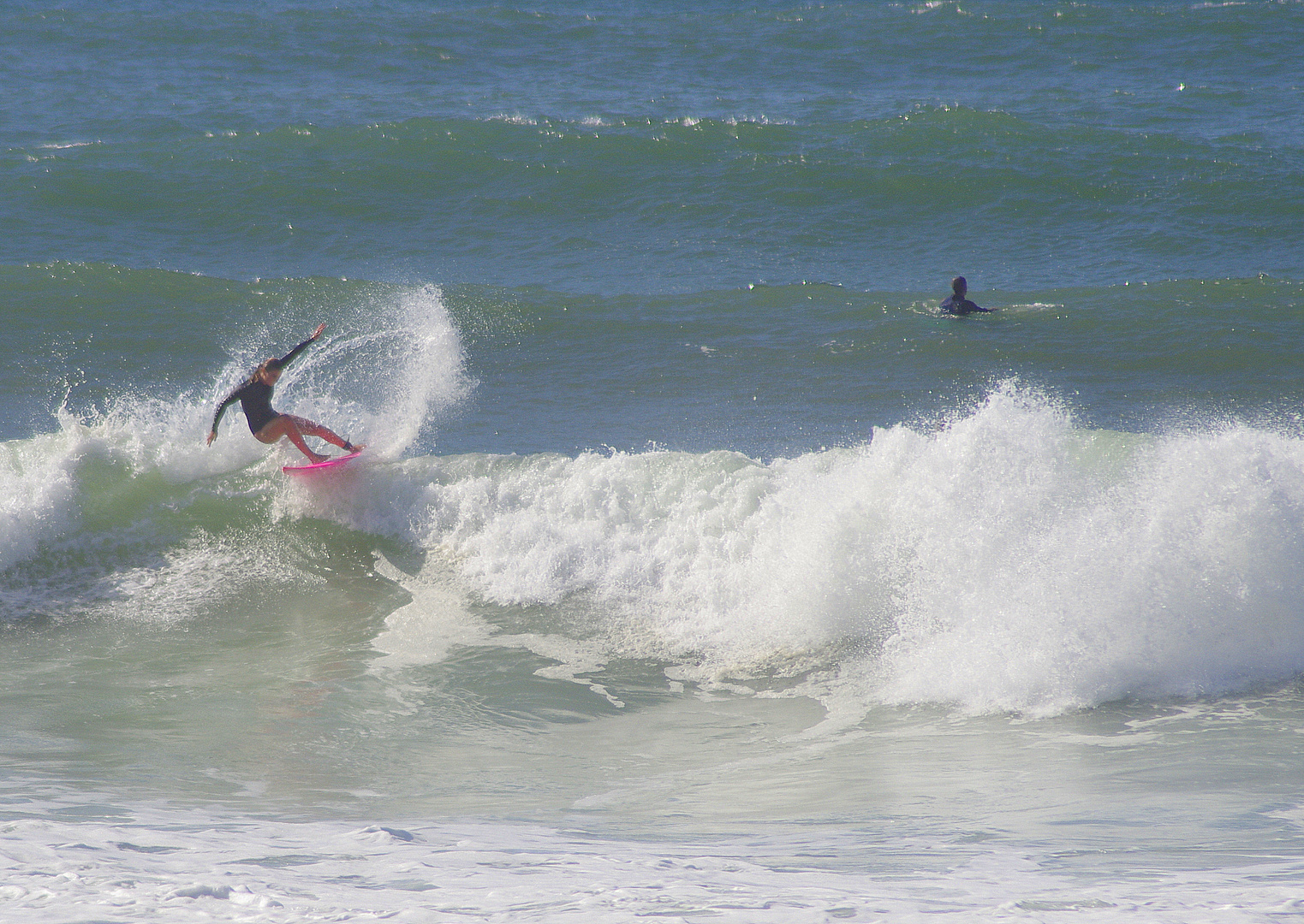 Jouer avec les vagues ....