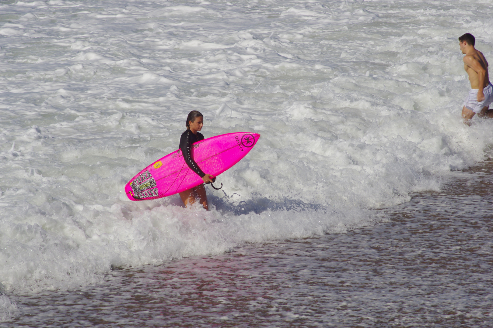 Jouer avec les vagues ....