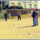 Joueurs de boules à Trouville