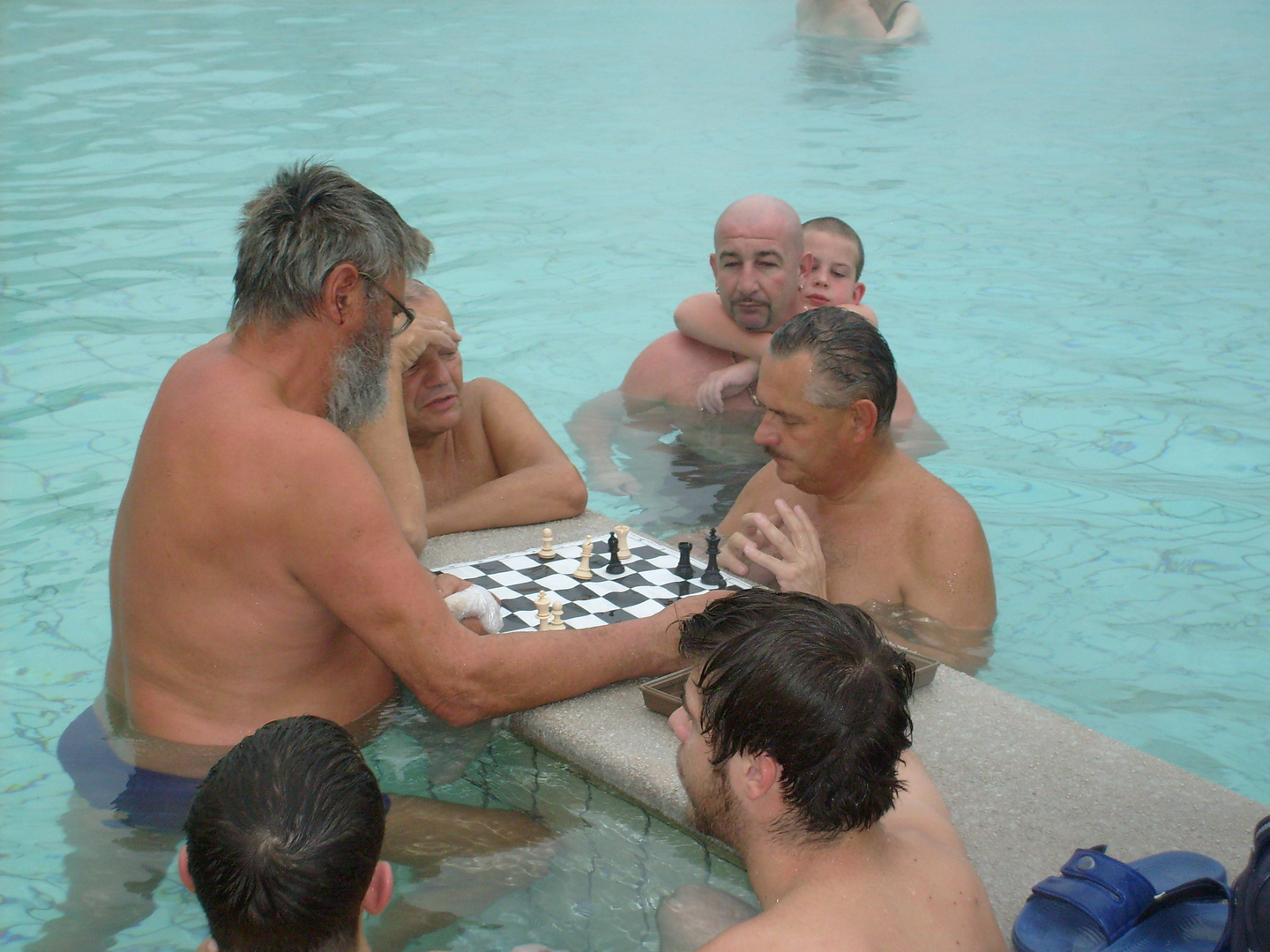 joueurs d'echecs à Budapest