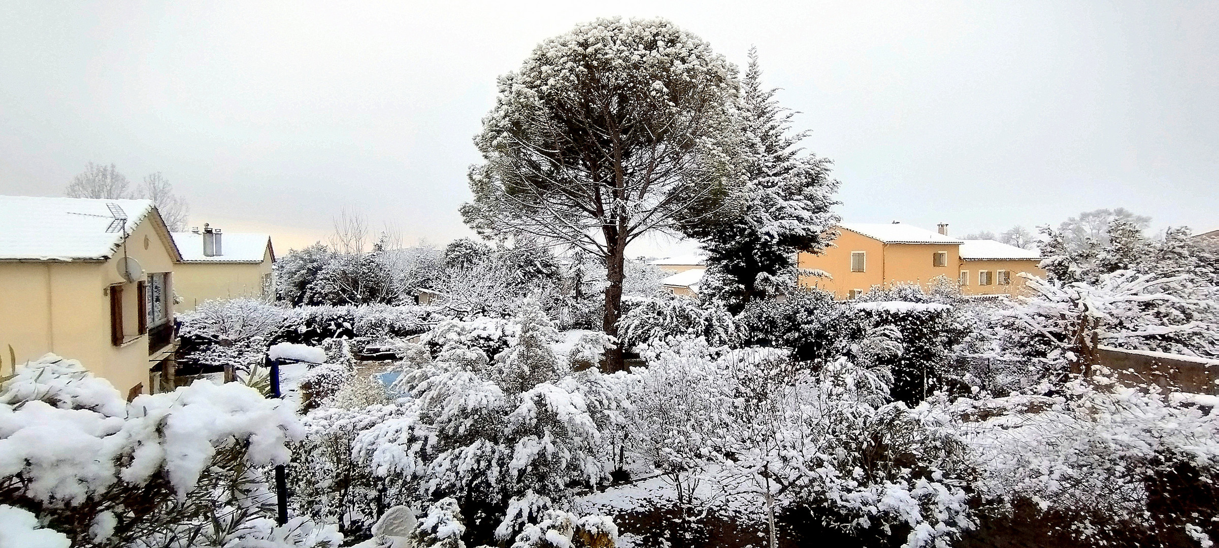 Jour de neige dans le Gard !