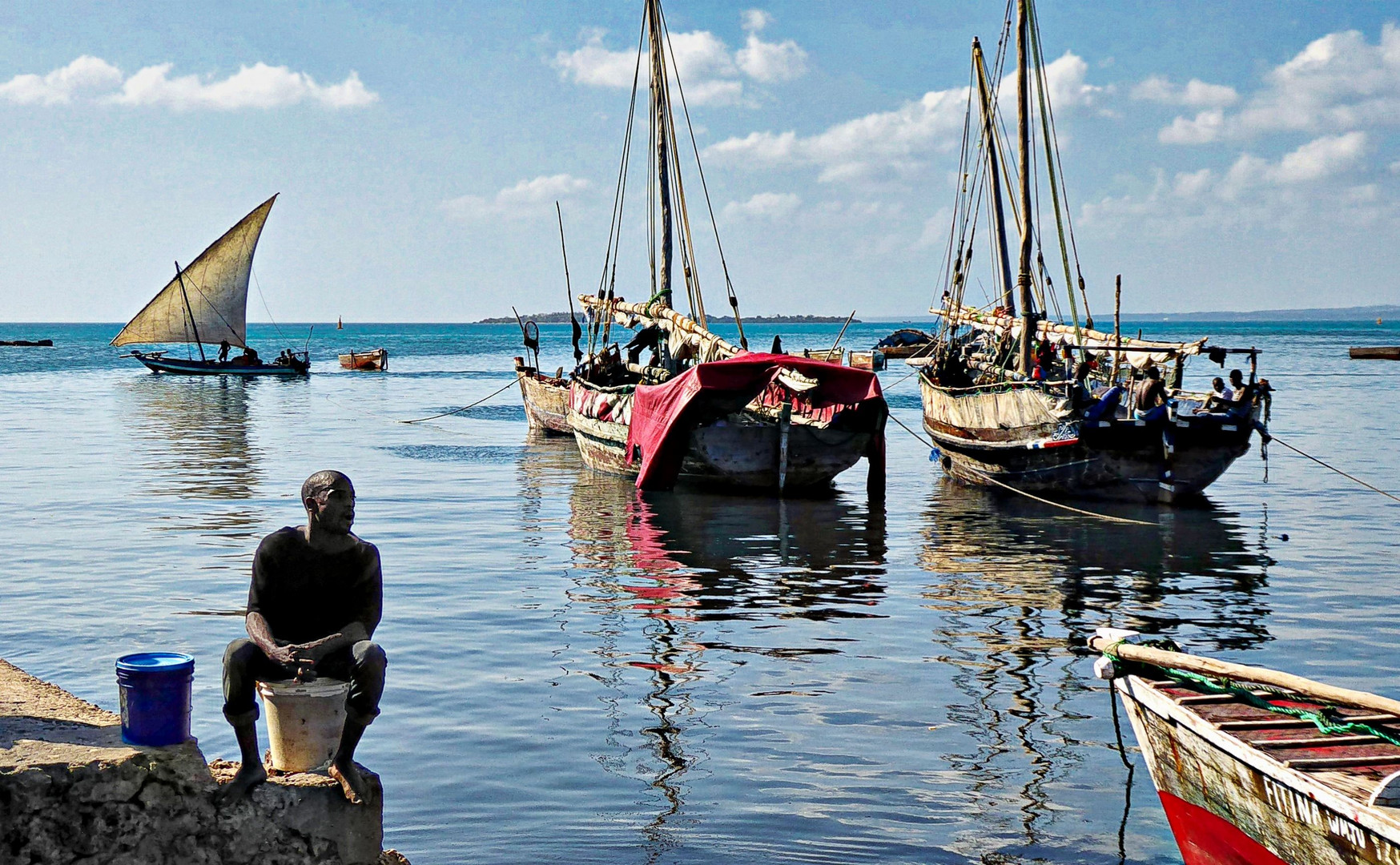 Jour de repos au port de Stonetown