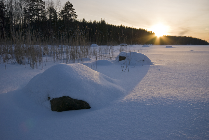 Joutsijärvi im Winter