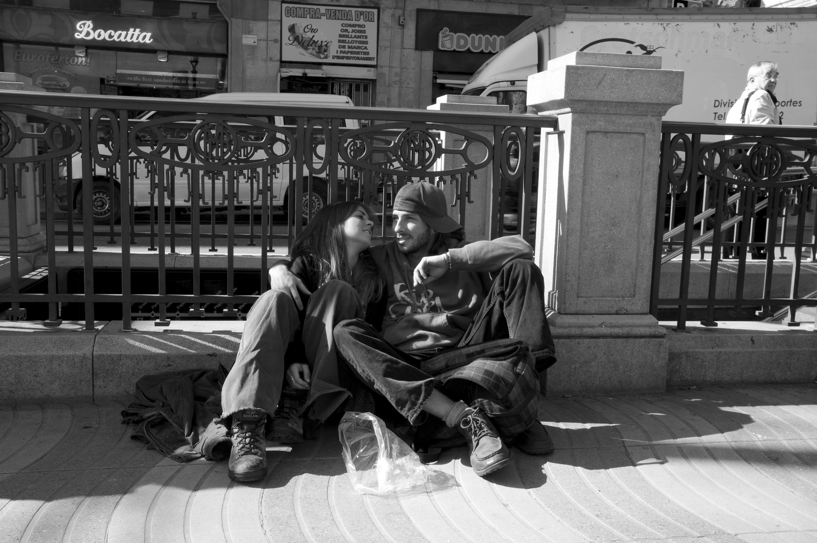 jovenes en Barcelona