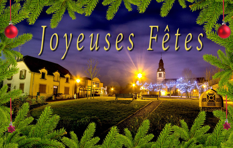 Joyeuses fêtes depuis Téting-sur-Nied (Moselle, Lorraine)