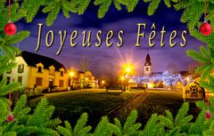 Joyeuses fêtes depuis Téting-sur-Nied (Moselle, Lorraine)