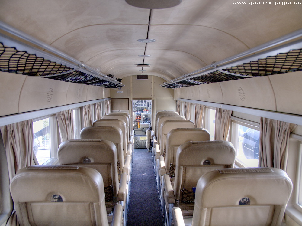 JU-52 der Deutschen Lufthansa – Kabine