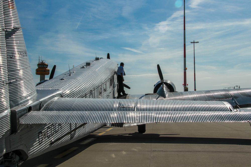 JU-52 Flugplatz in Hamburg