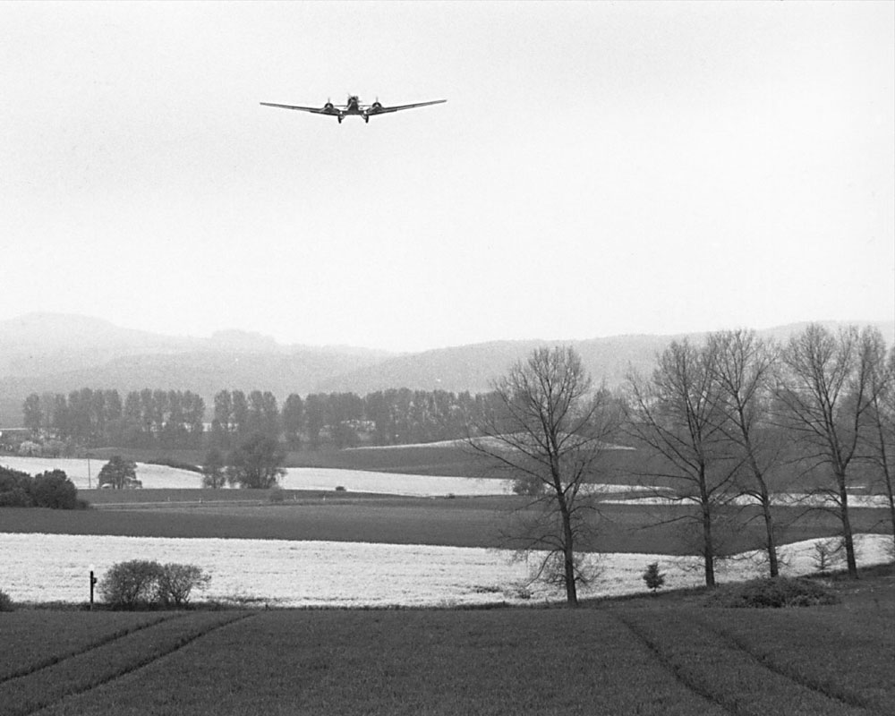 Ju 52 im Anflug auf Kassel-Calden