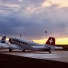 JU 52 im Sonnenuntergang...