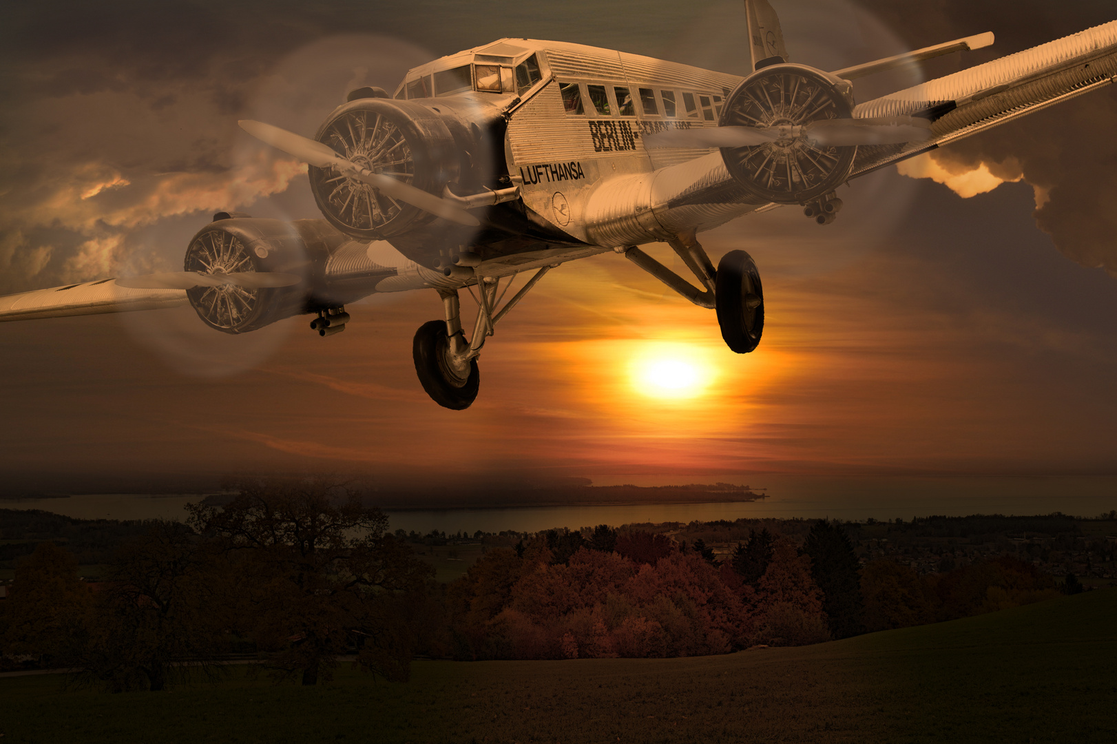 JU-52 über´m Chiemsee