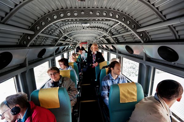 Ju 52 während des Fluges