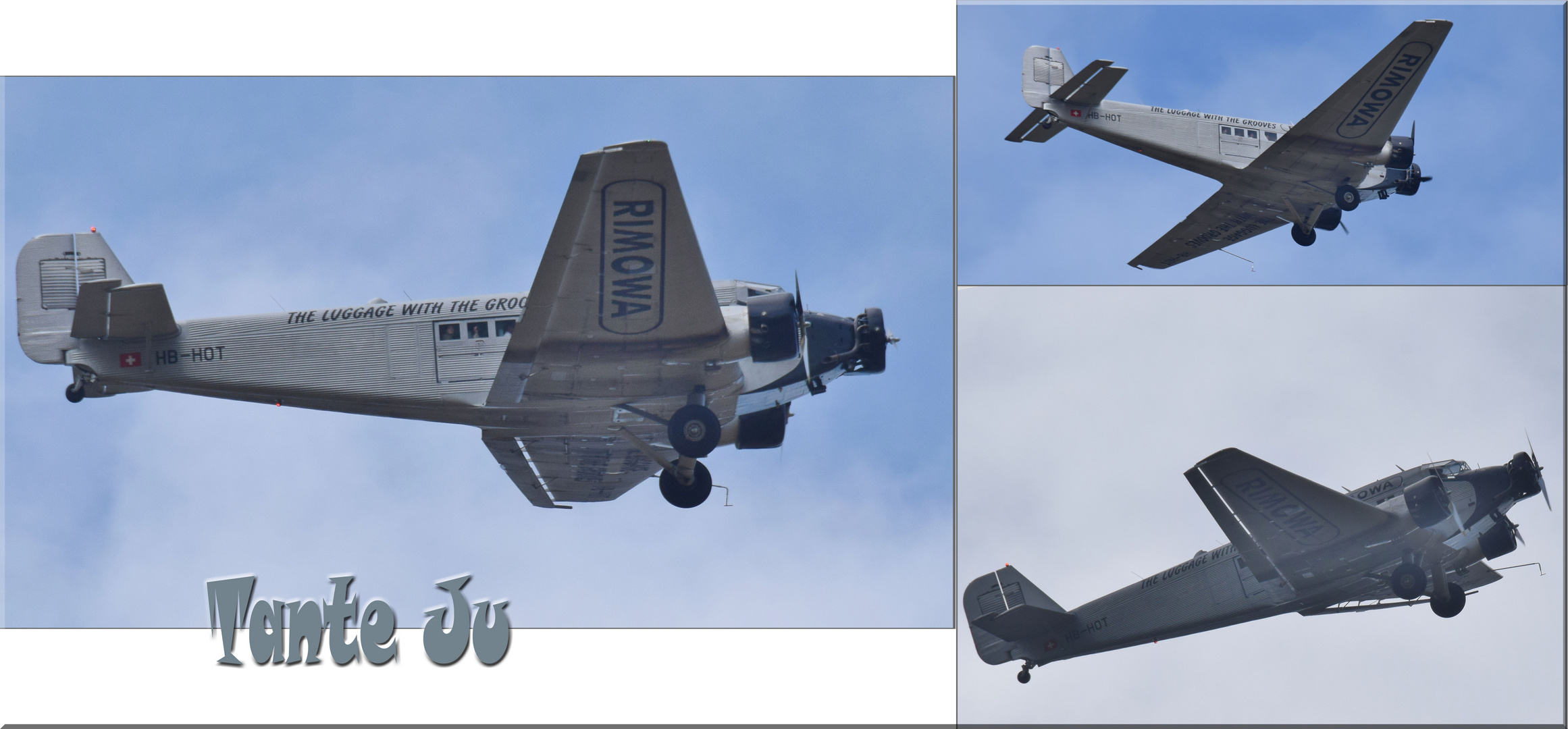 Ju 52.Beim Überflug auf unserem Modellflugplatz !