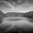 Jubach am Abend (Panorama in sw)