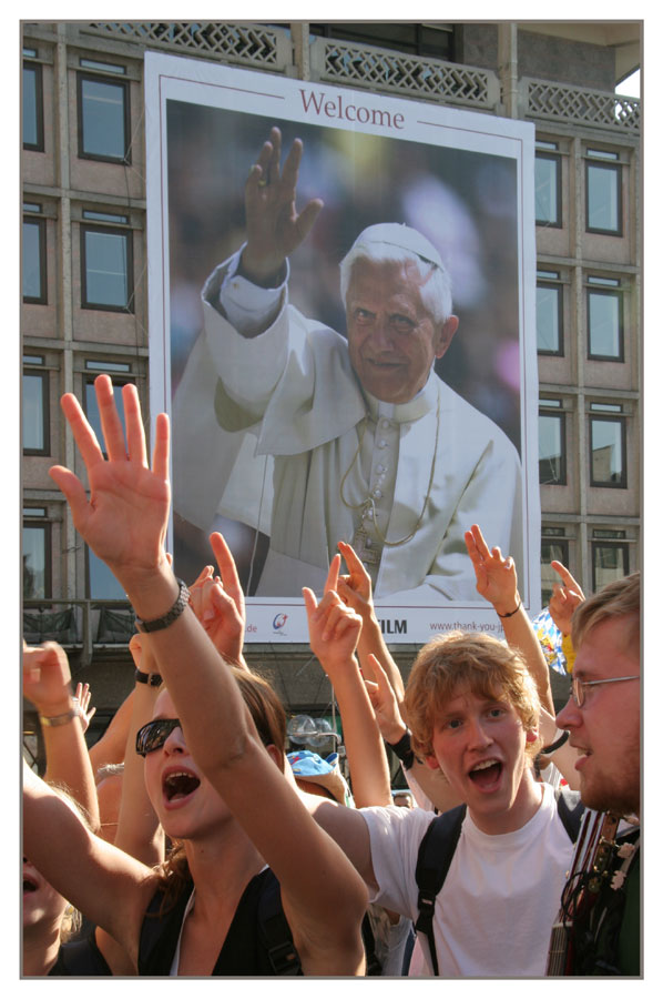 Jubel mit dem Papst - WJT Köln